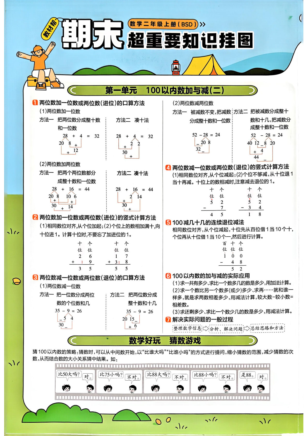 25秋二年级上册北师数学《教材帮-知识点总结》