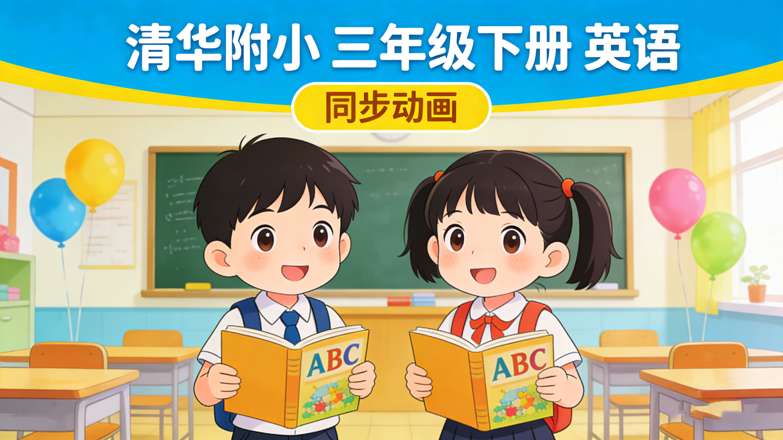 【清华附小】小学三年级下册英语课本同步动画视频