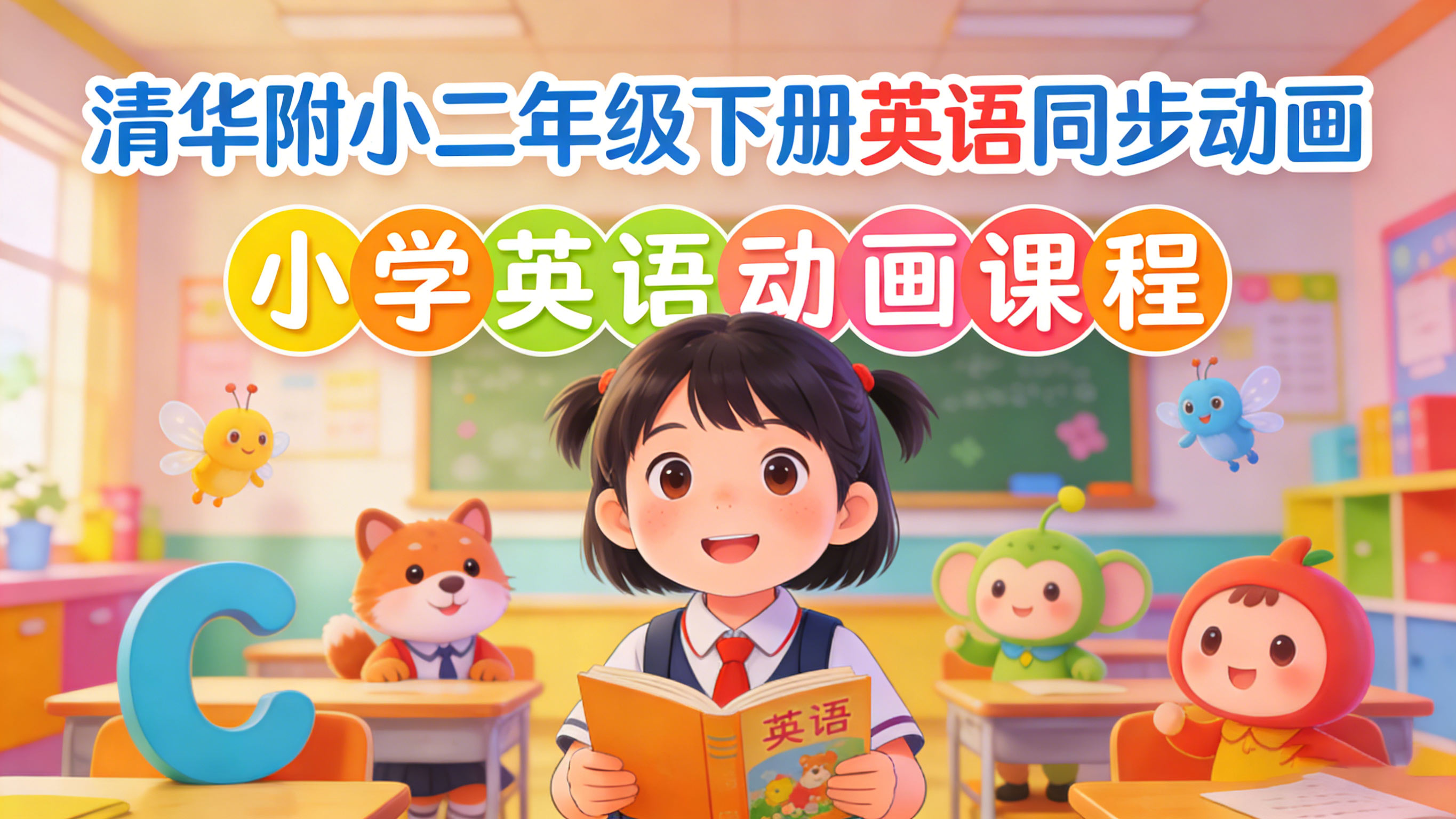 【清华附小】小学二年级下册英语课本同步动画视频