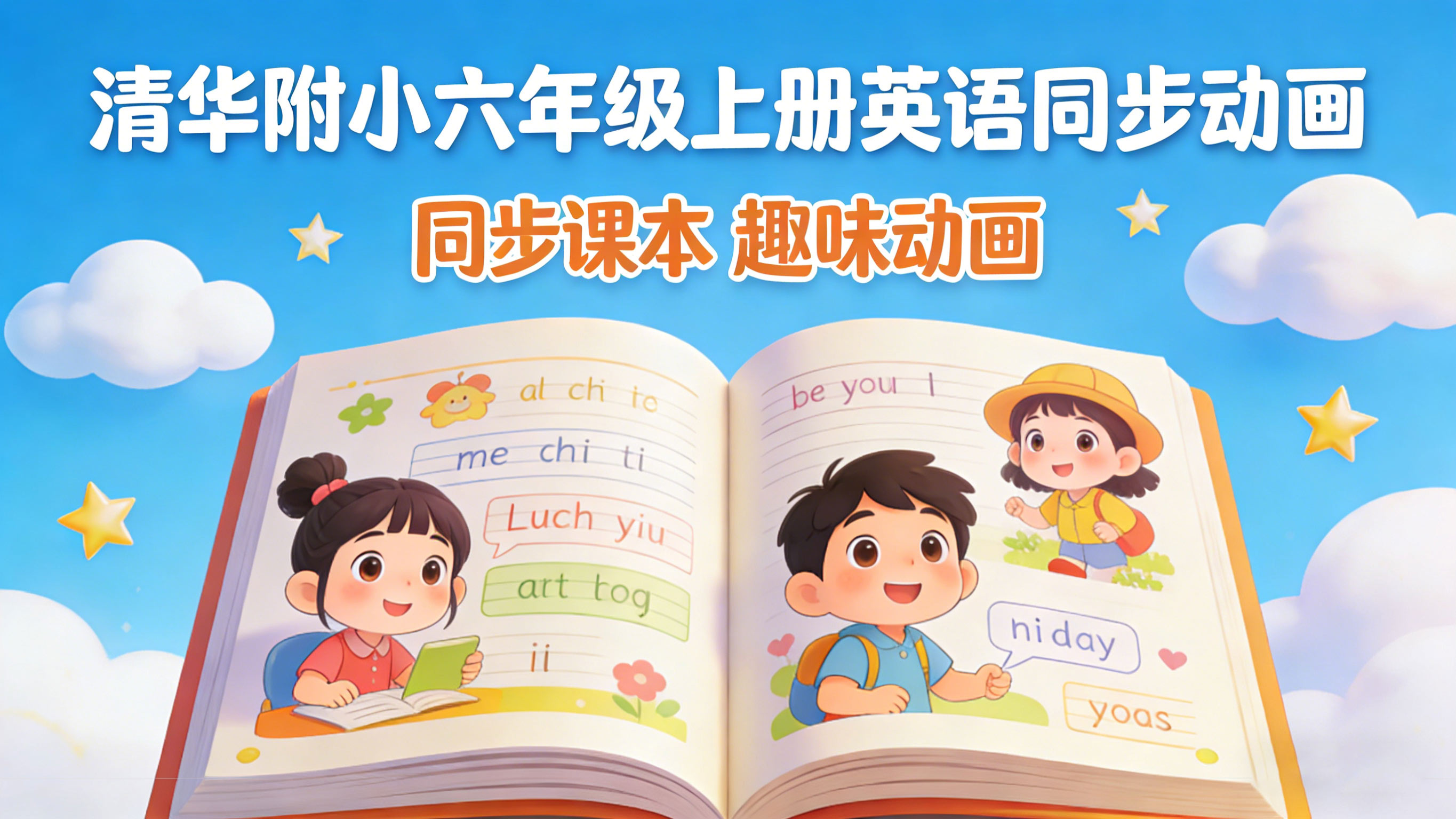 【清华附小】小学六年级上册英语课本同步动画视频